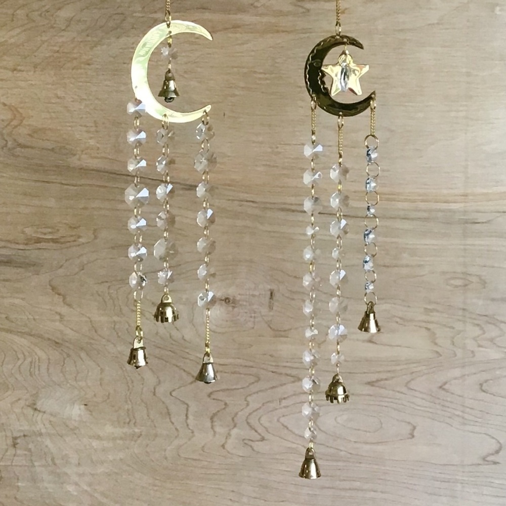 Moon windchime sun catcher suncatcher mobile boho - Picture 3 of 8